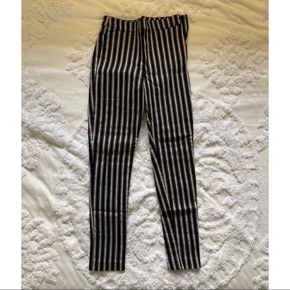 Striped H&M Skinny Dress Pants